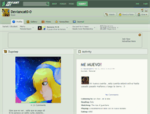 Tablet Screenshot of deviancat0-0.deviantart.com