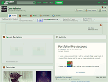 Tablet Screenshot of laerkstrein.deviantart.com