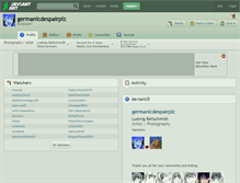 Tablet Screenshot of germanicdespairplz.deviantart.com