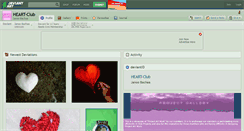 Desktop Screenshot of heart-club.deviantart.com