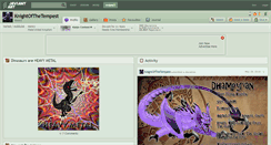 Desktop Screenshot of knightofthetempest.deviantart.com