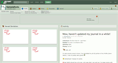 Desktop Screenshot of nastasiarocks.deviantart.com