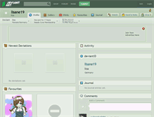 Tablet Screenshot of lisane19.deviantart.com