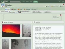 Tablet Screenshot of deletelove.deviantart.com