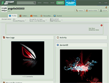 Tablet Screenshot of angelix000000.deviantart.com