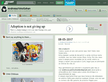 Tablet Screenshot of andressayokogohan.deviantart.com