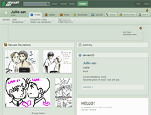 Tablet Screenshot of jullie-san.deviantart.com