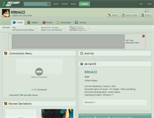 Tablet Screenshot of kittn622.deviantart.com