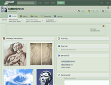 Tablet Screenshot of nottombrown.deviantart.com