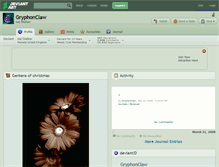 Tablet Screenshot of gryphonclaw.deviantart.com