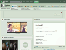 Tablet Screenshot of houlton.deviantart.com