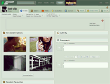 Tablet Screenshot of lost-clip.deviantart.com