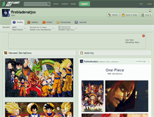 Tablet Screenshot of firebladenatjox.deviantart.com