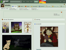 Tablet Screenshot of heineko.deviantart.com