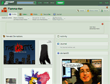 Tablet Screenshot of flamma-man.deviantart.com