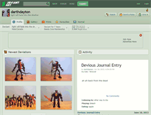 Tablet Screenshot of darthdayton.deviantart.com