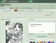 Tablet Screenshot of caiojhonson.deviantart.com