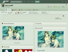 Tablet Screenshot of lua-x-ladd.deviantart.com