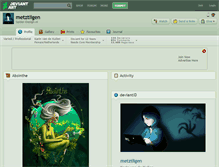 Tablet Screenshot of metztligen.deviantart.com