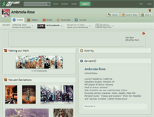 Tablet Screenshot of ambrosia-rose.deviantart.com