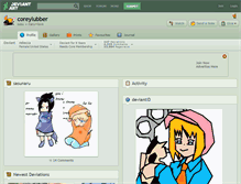 Tablet Screenshot of coreylubber.deviantart.com