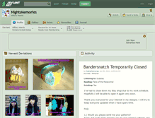 Tablet Screenshot of nightsmemories.deviantart.com