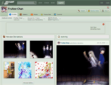 Tablet Screenshot of fruitee-chan.deviantart.com