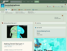 Tablet Screenshot of derekofmakingfiends.deviantart.com