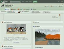 Tablet Screenshot of huntress614.deviantart.com