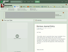 Tablet Screenshot of demonase.deviantart.com