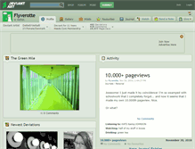 Tablet Screenshot of flyverotte.deviantart.com