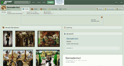 Desktop Screenshot of donnadevinci.deviantart.com