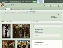 Tablet Screenshot of donnadevinci.deviantart.com
