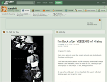 Tablet Screenshot of kunebitt.deviantart.com