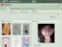 Tablet Screenshot of chirorocat.deviantart.com