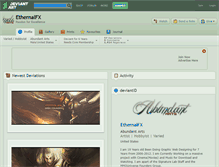 Tablet Screenshot of ethernalfx.deviantart.com