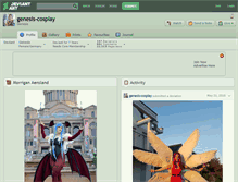 Tablet Screenshot of genesis-cosplay.deviantart.com