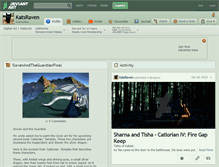 Tablet Screenshot of katsraven.deviantart.com