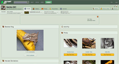 Desktop Screenshot of gecko-girl.deviantart.com