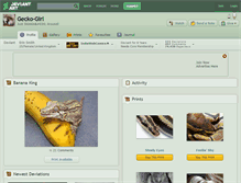 Tablet Screenshot of gecko-girl.deviantart.com