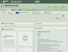 Tablet Screenshot of guitarherowannabe.deviantart.com