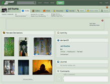 Tablet Screenshot of aoi-kuma.deviantart.com