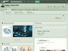 Tablet Screenshot of kadaj-x-yazoo-club.deviantart.com