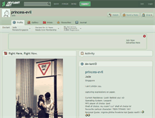 Tablet Screenshot of princess-evil.deviantart.com