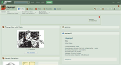 Desktop Screenshot of clayangel.deviantart.com