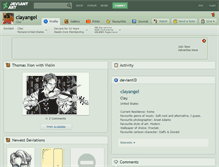 Tablet Screenshot of clayangel.deviantart.com