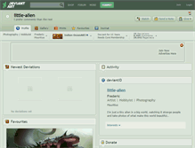 Tablet Screenshot of little-alien.deviantart.com