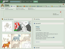 Tablet Screenshot of kiskae.deviantart.com