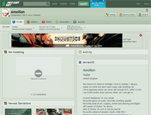 Tablet Screenshot of amollion.deviantart.com
