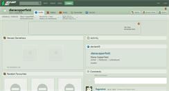Desktop Screenshot of dianacopperfield.deviantart.com